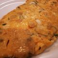 緑の人魚's cooksnap of when they made 簡単１品★天カス入りだし巻き風オムレツ★.