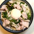 saku39717's cooksnap of when they made 豚しゃぶと長芋とめかぶのぶっかけうどん.