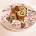 ❁Abake❁'s cooksnap of when they made 簡単！おくらの鶏ひき肉巻き.