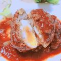 べこママ♡'s cooksnap of when they made とろーり激レア卵ハンバーグ☆.