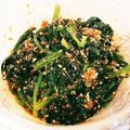 かぐこ0325's cooksnap of when they made レンジで簡単副菜！ほうれん草のごま和え.