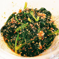 かぐこ0325's cooksnap of when they made レンジで簡単副菜！ほうれん草のごま和え.