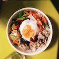 クックHIYHQI☆'s cooksnap of when they made さば水煮缶の簡単ビビンバ丼.