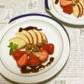 おはなすき's cooksnap of when they made りんごといちごのバルサミコサラダ.