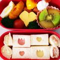 こともみ's cooksnap of when they made 可愛くて簡単！型抜きサンドイッチ弁当♪.