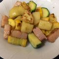 ドーシタトースター's cooksnap of when they made じゃがいもとズッキーニのチーズ炒め.