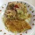 ベーコン兄貴's cooksnap of when they made 焼きそばの具材で、餡かけかた焼きそば！.