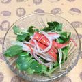 ぽぽきゅ's cooksnap of when they made かにかまと貝割れ大根のサラダ.