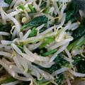 優駿蓮ママ's cooksnap of when they made 白だしで♪ほうれん草とモヤシのナムル.