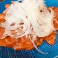 ｱｲﾊﾅ's cooksnap of when they made さっぱり♪サーモンカルパッチョ.