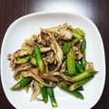 ノンタン430's cooksnap of when they made アスパラと舞茸のガーリック炒め.