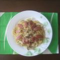 はるぴぃ＊'s cooksnap of when they made 簡単★お昼に☆キャベツ＆ベーコンパスタ.