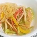 ソネチコ's cooksnap of when they made 彩り野菜と春雨のスイートチリソースサラダ.