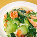 _mk's cooksnap of when they made 鮭と青梗菜のホワイトソース♪.