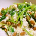 izmicizumi's cooksnap of when they made 豆苗の納豆白和え.