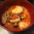 メルエム★★'s cooksnap of when they made 夏バテ防止に！キムチトマトスープ.