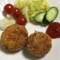ミーコ＆だいちゃん♡'s cooksnap of when they made チーズがとろ～ん♡かぼちゃコロッケ.