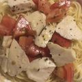 クックtomo107's cooksnap of when they made トマトとサラダチキンの冷製パスタ.