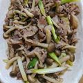 暴食の大罪's cooksnap of when they made 豚バラ肉とネギの甜麺醤炒め.