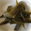 novia_k's cooksnap of when they made ウドの皮のキンピラ.