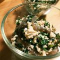 里之助's cooksnap of when they made 香り豊かな人参の葉の白和え.