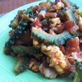 ☆ちっち丸☆'s cooksnap of when they made 豚ゴーヤのサルサソース炒め.