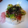 まりころすけ's cooksnap of when they made まぐろとアボガドの丼♪.