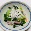 ウニのお母さん's cooksnap of when they made 青梗菜とハムのおひたし☆ごま油和え.