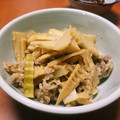 みつこ姉's cooksnap of when they made 夕食弁当♪絶品♪豚肉と淡竹と油揚げの煮物.