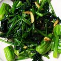 Lu328's cooksnap of when they made 青菜のにんにく炒め.