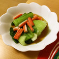 クックMMVM8R☆'s cooksnap of when they made 青梗菜とカニカマのおひたし.