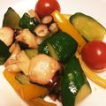 のの花ママ's cooksnap of when they made タコ・きゅうり・トマトのガーリック炒め.