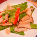 succhakero's cooksnap of when they made 簡単★絹さやとエリンギのマヨポン炒め.