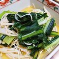 ♡Catherine's cooksnap of when they made 小松菜とあげとえのきのさっと煮.