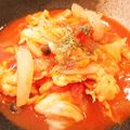 kitchon's cooksnap of when they made 簡単☆鶏肉ときゃべつのトマト煮込み.