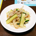こともみ's cooksnap of when they made 胡瓜ともやしのキムチ風和え物.