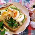 ももちゃんのれしぴ's cooksnap of when they made ❁アボカド卵チーズトースト❁.