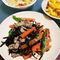 クックS3KLCL☆'s cooksnap of when they made 豚肉ヒジキの味噌炒め♪簡単.