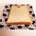 ❁Abake❁'s cooksnap of when they made トースト後に切っても潰れない方法♪.