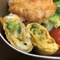moyotomato's cooksnap of when they made お弁当の彩りに♪かぶの葉入り出汁巻き卵.