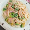 curisupin's cooksnap of when they made 簡単♡アボカド•ベーコンのクリームうどん.