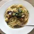 yui0727's cooksnap of when they made わさびで食べる！ナスの冷たい和風パスタ.