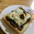 広野のタイタン's cooksnap of when they made 黒豆×チーズ×スキムミルクのトースト.