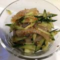 ＊トイ＊'s cooksnap of when they made 細切り蒟蒻とキュウリの胡麻油ポン酢かけ.