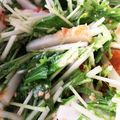 食は笑顔に♪'s cooksnap of when they made 水菜の胡麻サラダ.