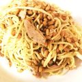 ASUTOMOERI's cooksnap of when they made 納豆ツナ焼きそば.