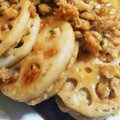 a-oka's cooksnap of when they made 蓮根の鶏肉挟み焼き.