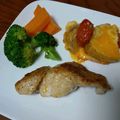 あいひよ's cooksnap of when they made 生真たら切身のムニエル？バター焼き？皮無.