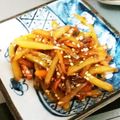 yukiwanko's cooksnap of when they made 簡単☆じゃがいもと人参のキンピラ.