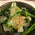 あゆみん10's cooksnap of when they made 白菜とほうれん草の玉ねぎポン酢和え.